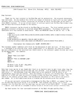 Blue Ram Update Letter (March 1981)